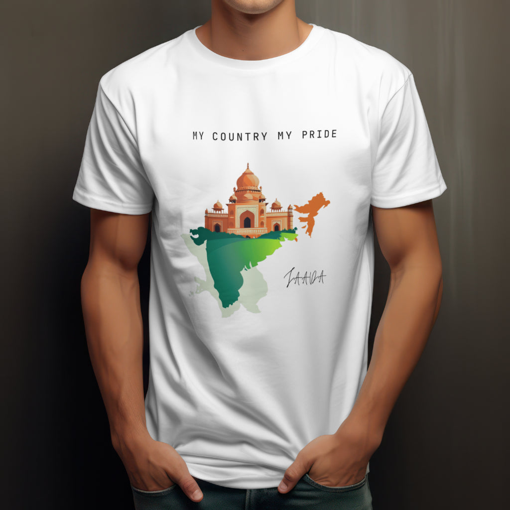 My Country My Pride White Regular T Shirt