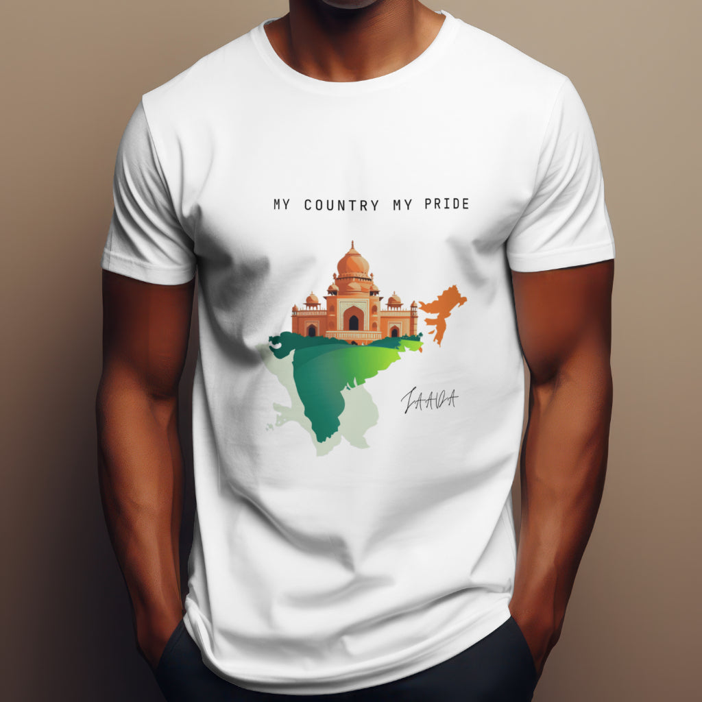 My Country My Pride White Regular T Shirt