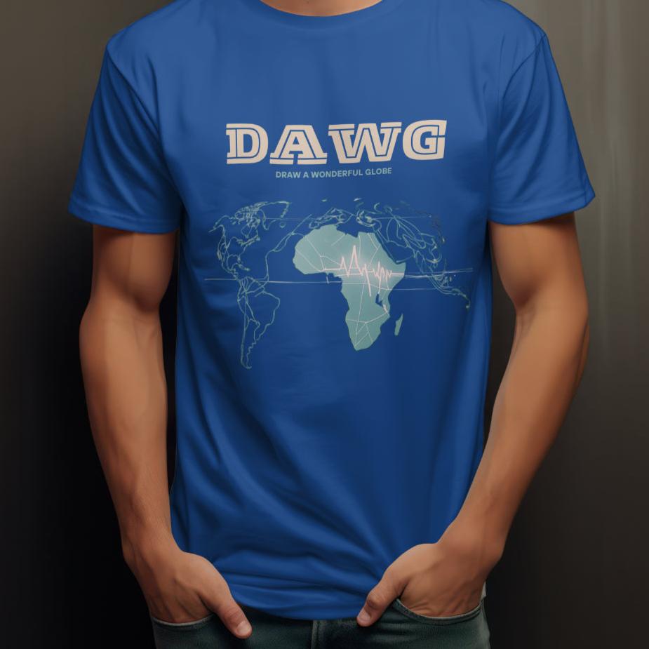 Blue DAWG Feel The Planet T Shirt