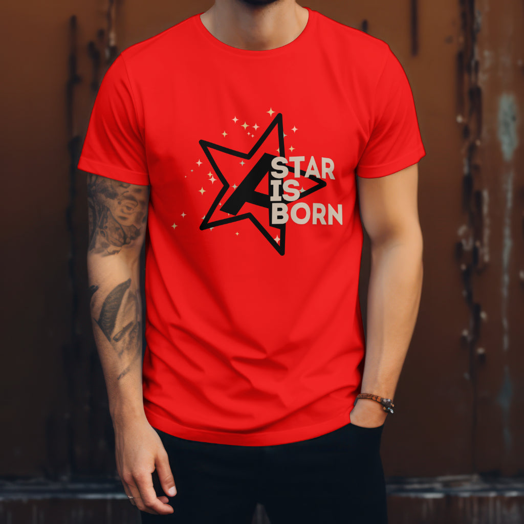 A Star Is Born Red Regular T Shirt