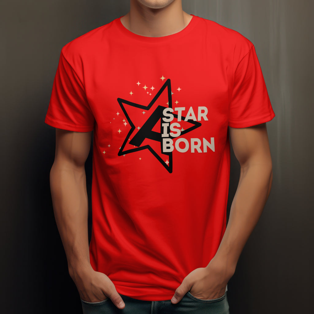 A Star Is Born Red Regular T Shirt